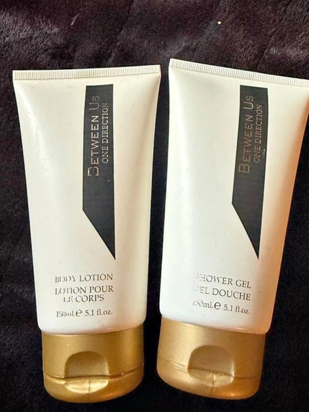 RARE Between Us One Direction Body Lotion & Shower Gel Set 5.1 fl oz NWT